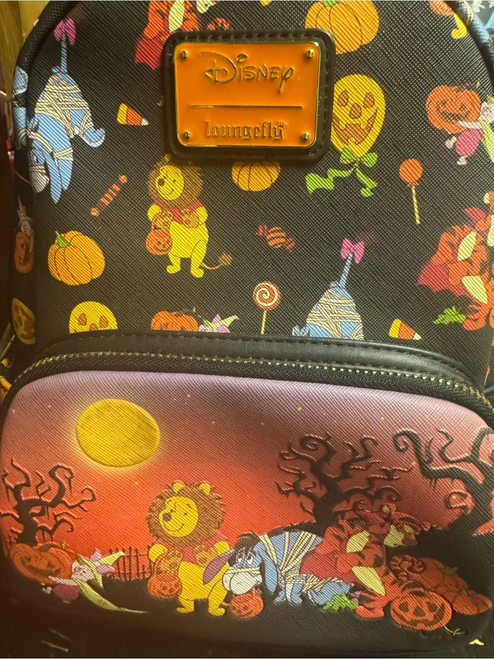 Disney x Loungefly Halloween Winnie the Pooh Mini Backpack & Wallet Set